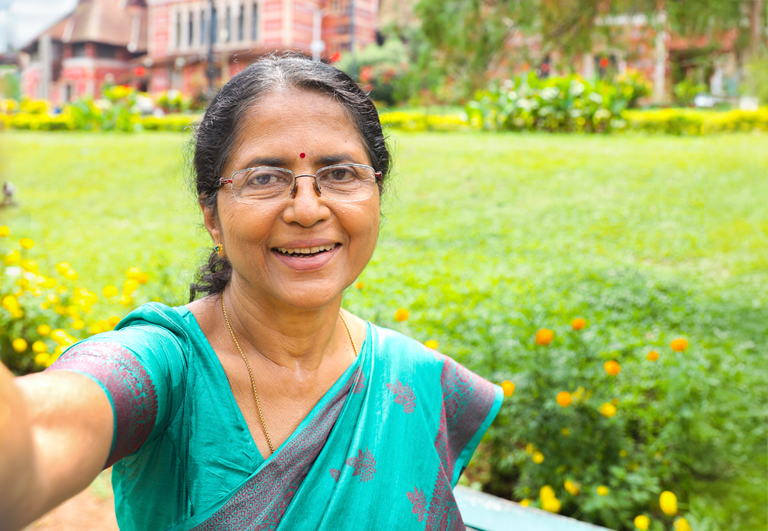 Geetha lives with type 2 diabetes in India